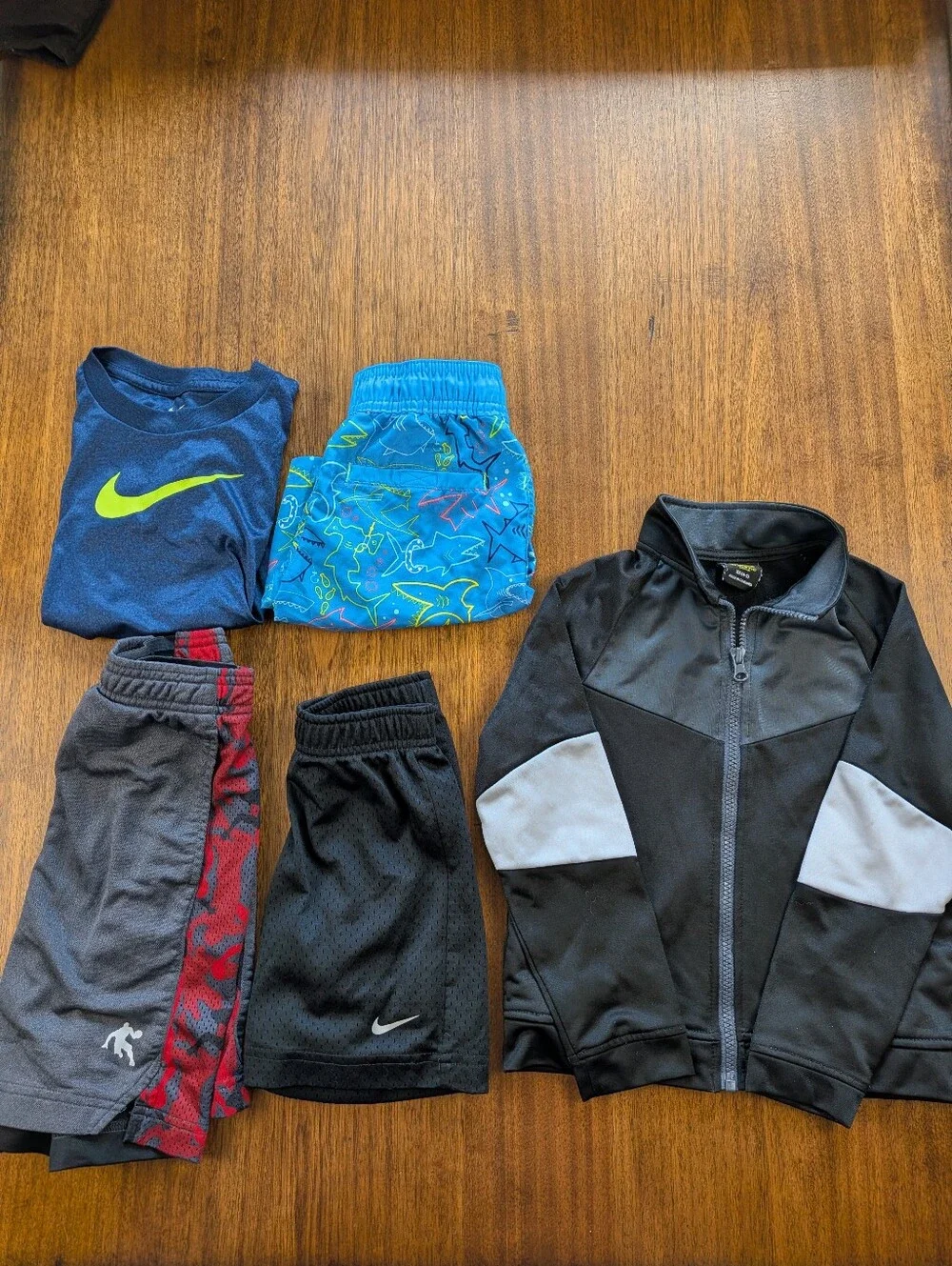 Bundle Of 5 Pcs Boys Clothing Size 4/5 Athletic Active Swimming Nike AND1